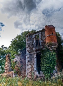 Ruines du château de la Lière à Ste-Flaive-des-Loups