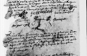 Mariage à Ste-Cécile le 10 janvier 1639 entre Me François FRAPPIER et Dlle Elisabeth AUJARD