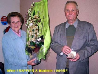 Irène FRAPPIER et son époux, Maximin LIAIGRE, dernier maire de St-Vincent-Puymaufrais